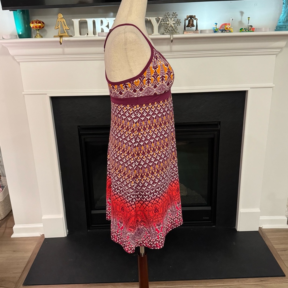Athleta Printed Halter Cross-Back Dress – Size Small - Picture 5 of 12